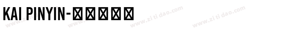 kai pinyin字体转换